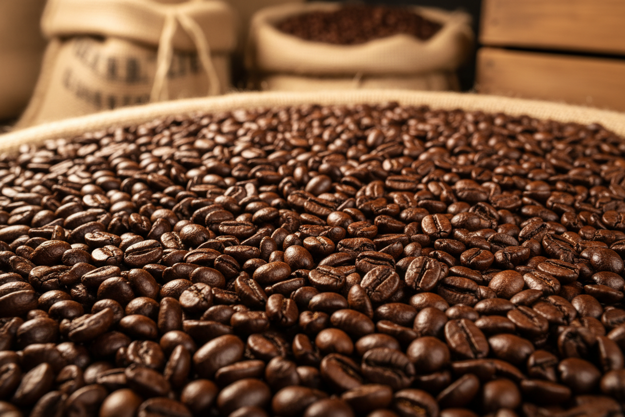 Evenly Roasted Coffee Beans